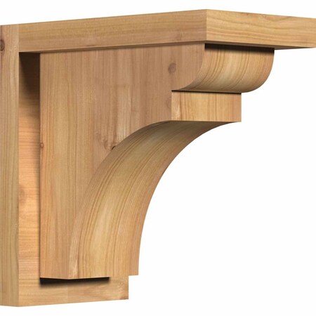 Ekena Millwork Yorktown Smooth Corbel w/Backplate, Western Red Cedar, 5 1/2"W x 10"D x 10"H COR06X10X10YOR01SWR